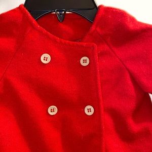 Red Toddler Peacoat
